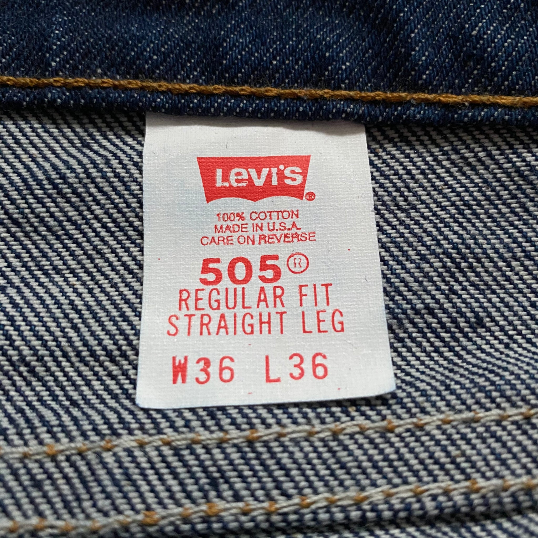 Vintage Levis 505 Orange Tab Made in USA Jeans (Various Sizes) – ROCKHOPPER  VINTAGE