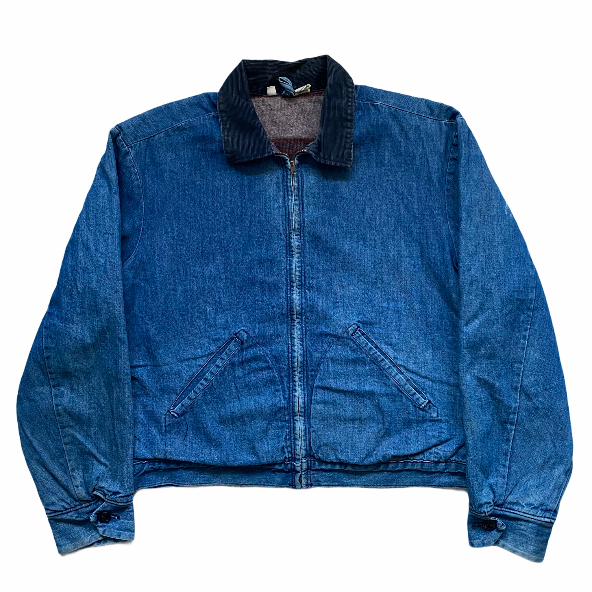 1960s Wrangler Blanket Lined Work Denim Jacket Size 42 (Fits M/L) –  ROCKHOPPER VINTAGE