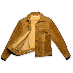 1960s Levis Big E Suede Leather Jacket Size XS – ROCKHOPPER VINTAGE
