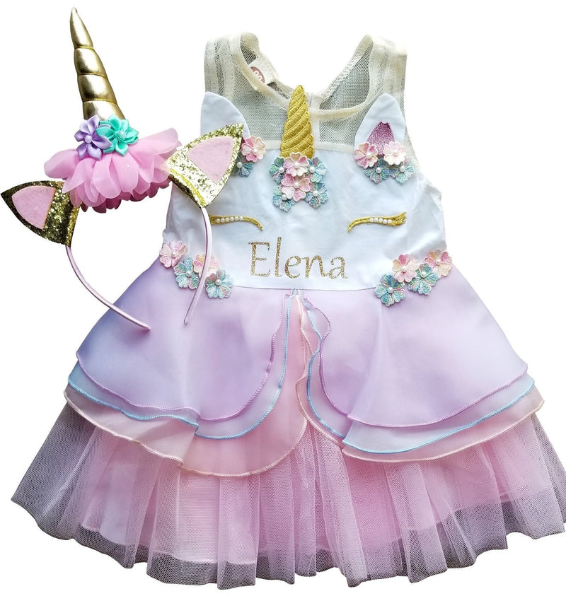 first birthday unicorn dress