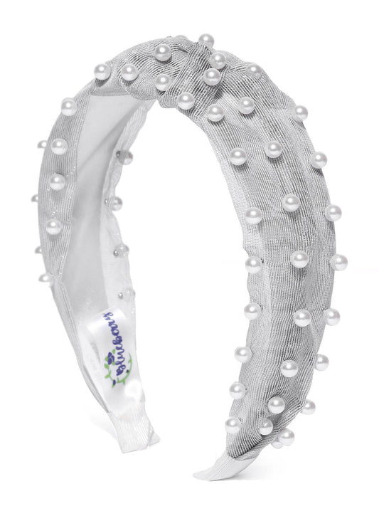 Blueberry princess pearl embellished black knot hair band – Blueberry  Accessories