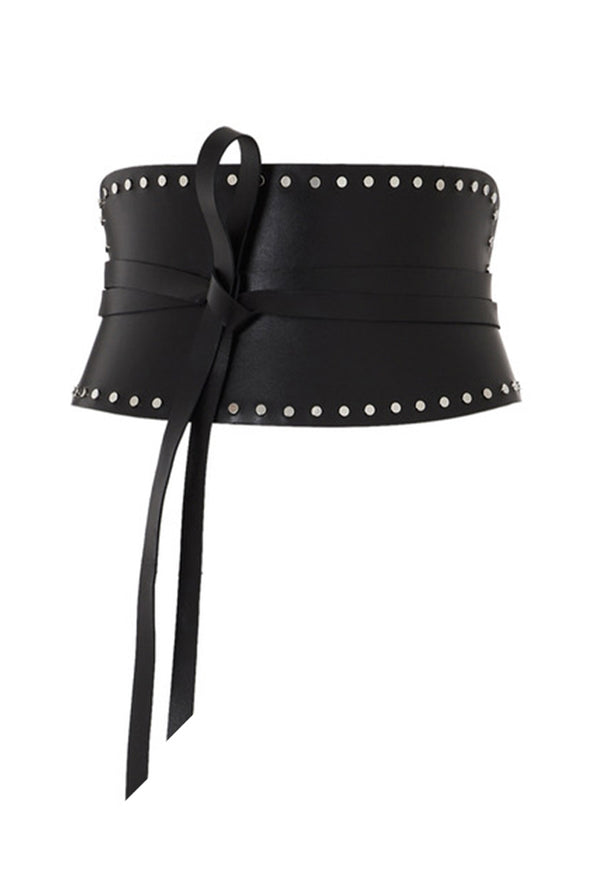 Pitch Black wrap Corset Belt | Designer Collection | Coveti
