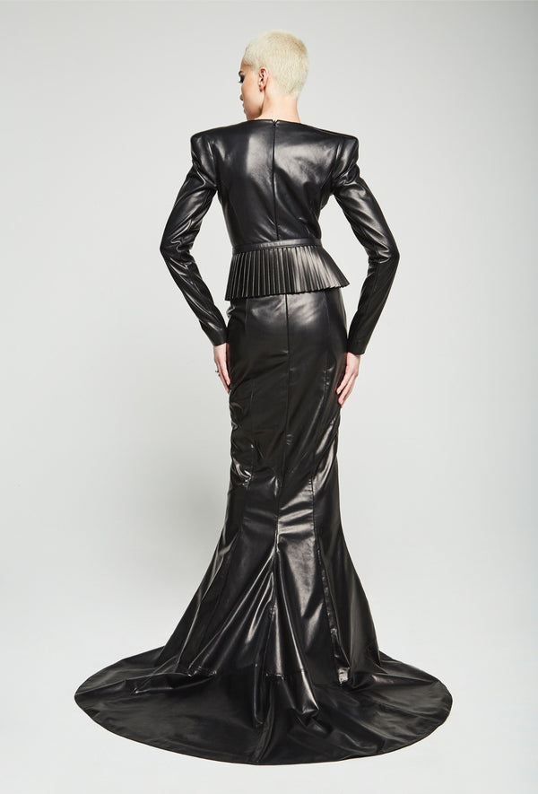 Prism Leather Corset Dress