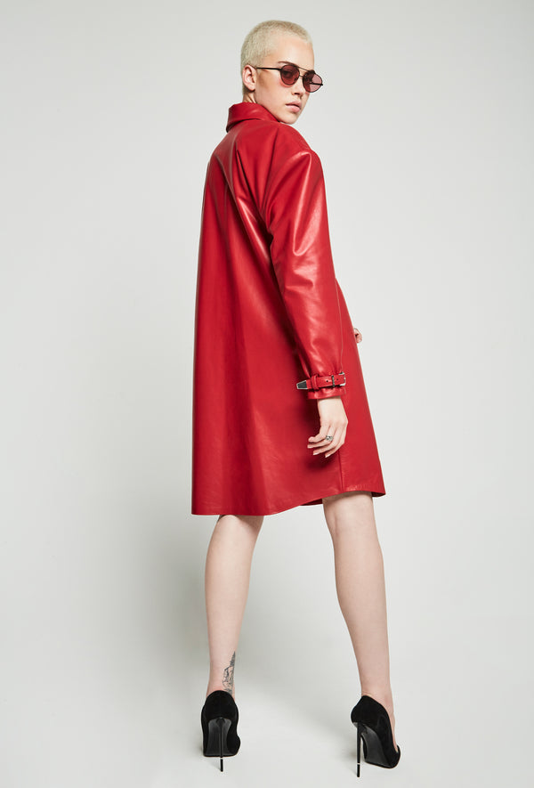 DICHOTOMY Daring Leather Dress | PRITCH