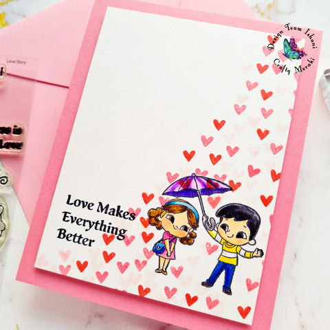 Crafty Meraki Love Story, Love you card, Valentines day card