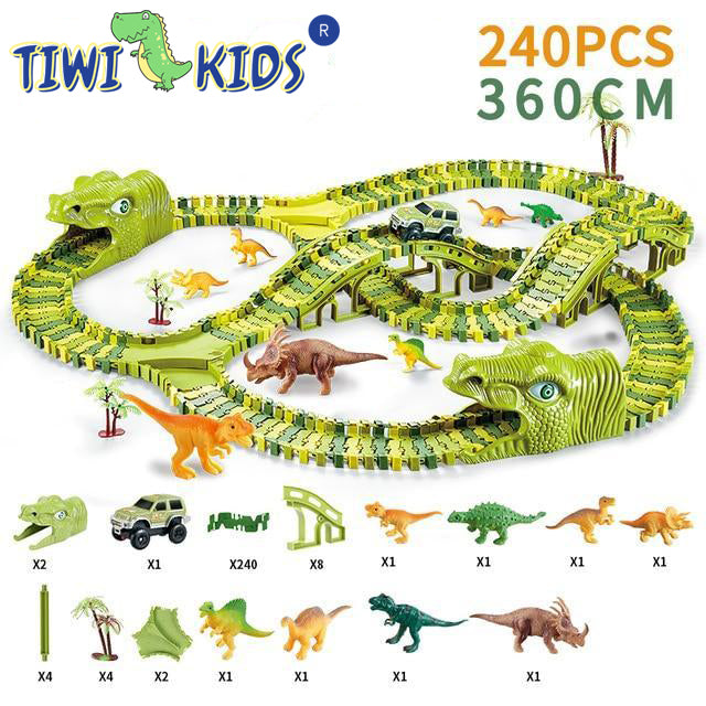 circuit voiture dinosaure