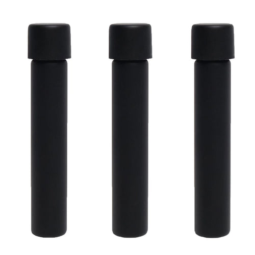 120mm Glass Pre Roll Tube w/ Child Resistant Black Cap