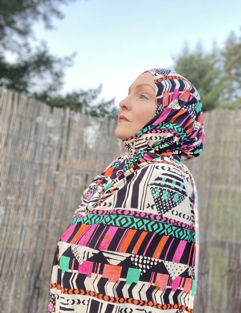 Limited Edition Printed Jersey Hijab: "So Rad"