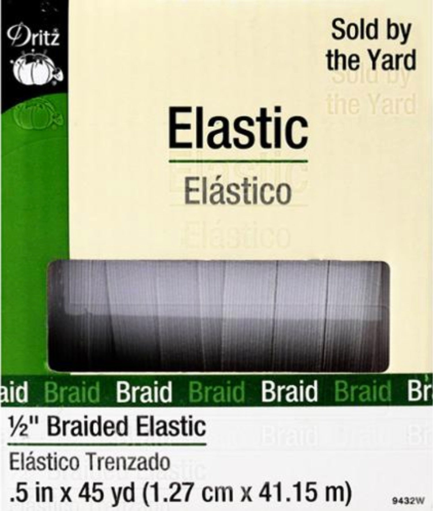 Dritz 1/4 Braided Elastic, 8 yd. 