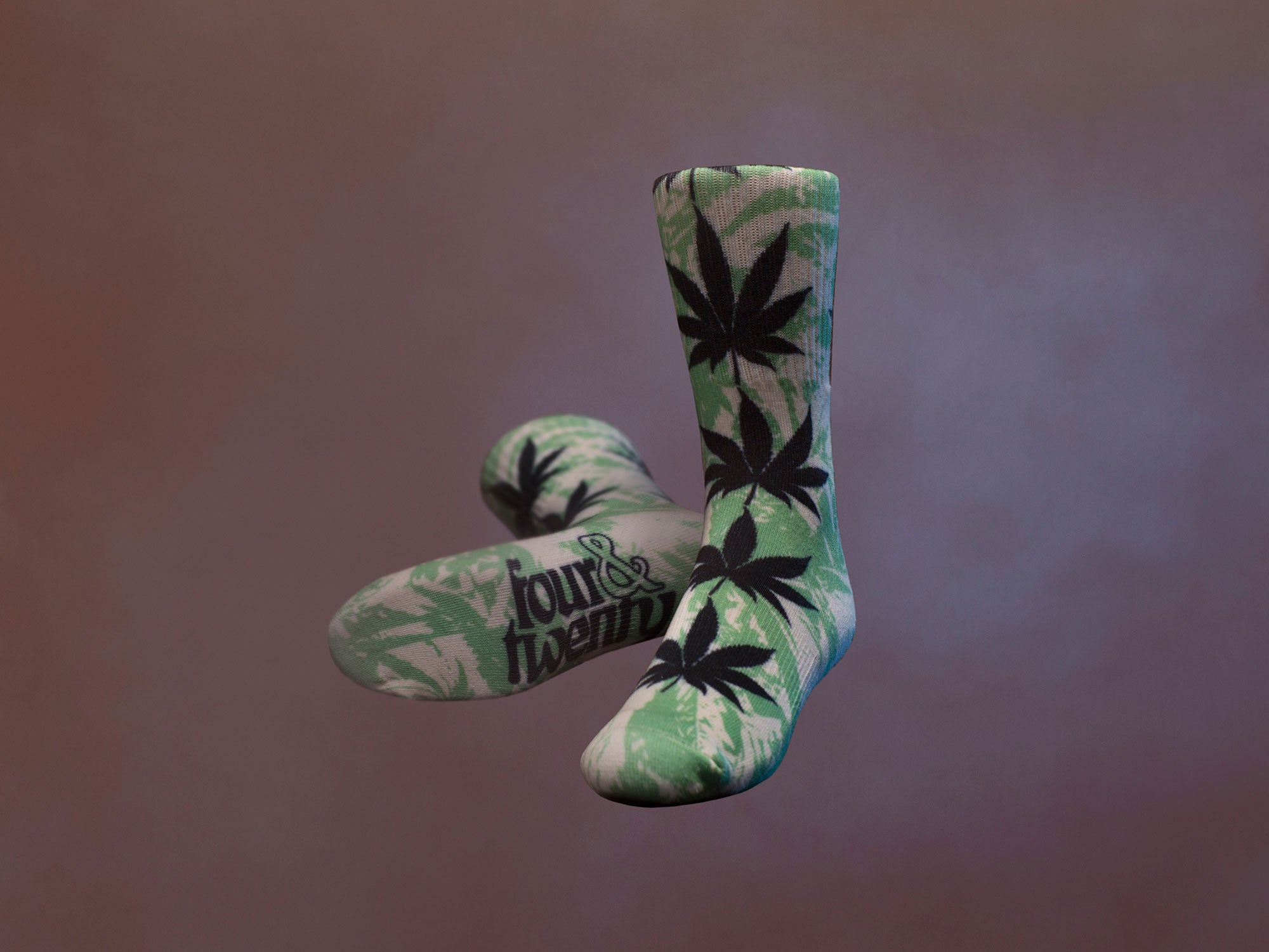 HUF Worldwide 420 Collection Overgrown Plantlife Sock