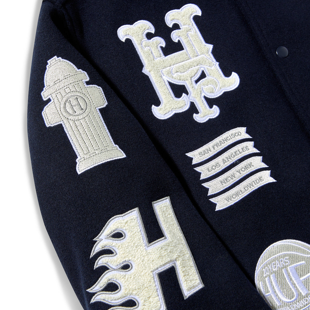 20 Year Classic H Varsity Jacket - | Huf – HUF Worldwide