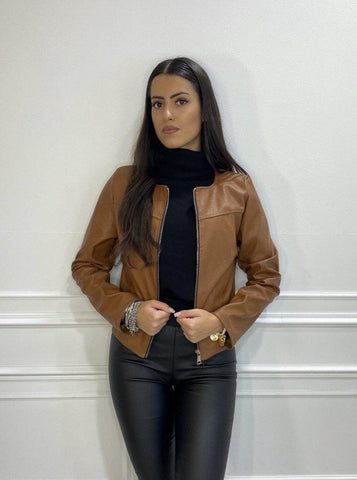 PU leather jacket from Hailys- Nicola Ross