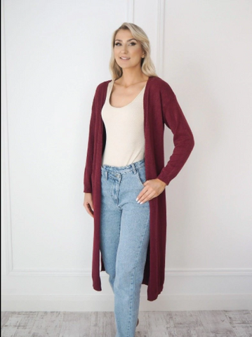 Kate & Pippa Monza Cardigan AW21 – Wine