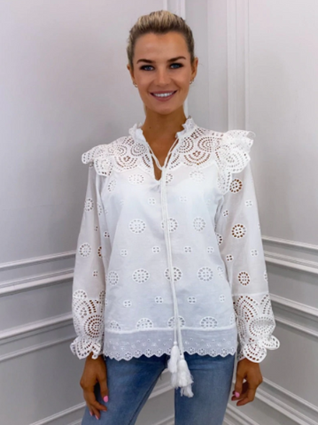 Angelica Blouse in White