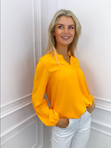 Kate & Pippa Torino Blouse SS22 – Orange- Nicola Ross