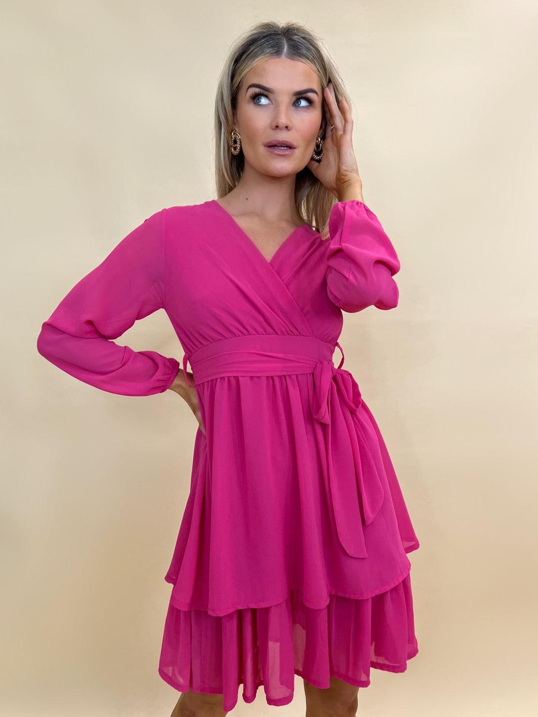 Kate & Pippa Stefania Mini Dress In Pink – Nicola Ross