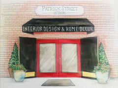 Former Patrick Street Interiors showroom on S. Carroll Street in historic downtown Frederick, Md.