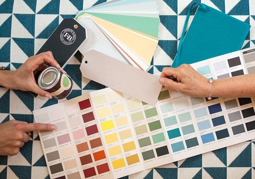 We love paint!  Let us help you select the right paint colors for your space.  Color consultations can use any paint brand, but we love Farrow & Ball and Fine Paints of Europe.