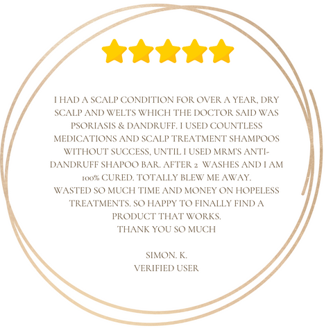 Anti-Dandruff Shampoo Bar verified customer review