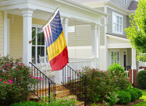 Romanian American Hybrid Flag