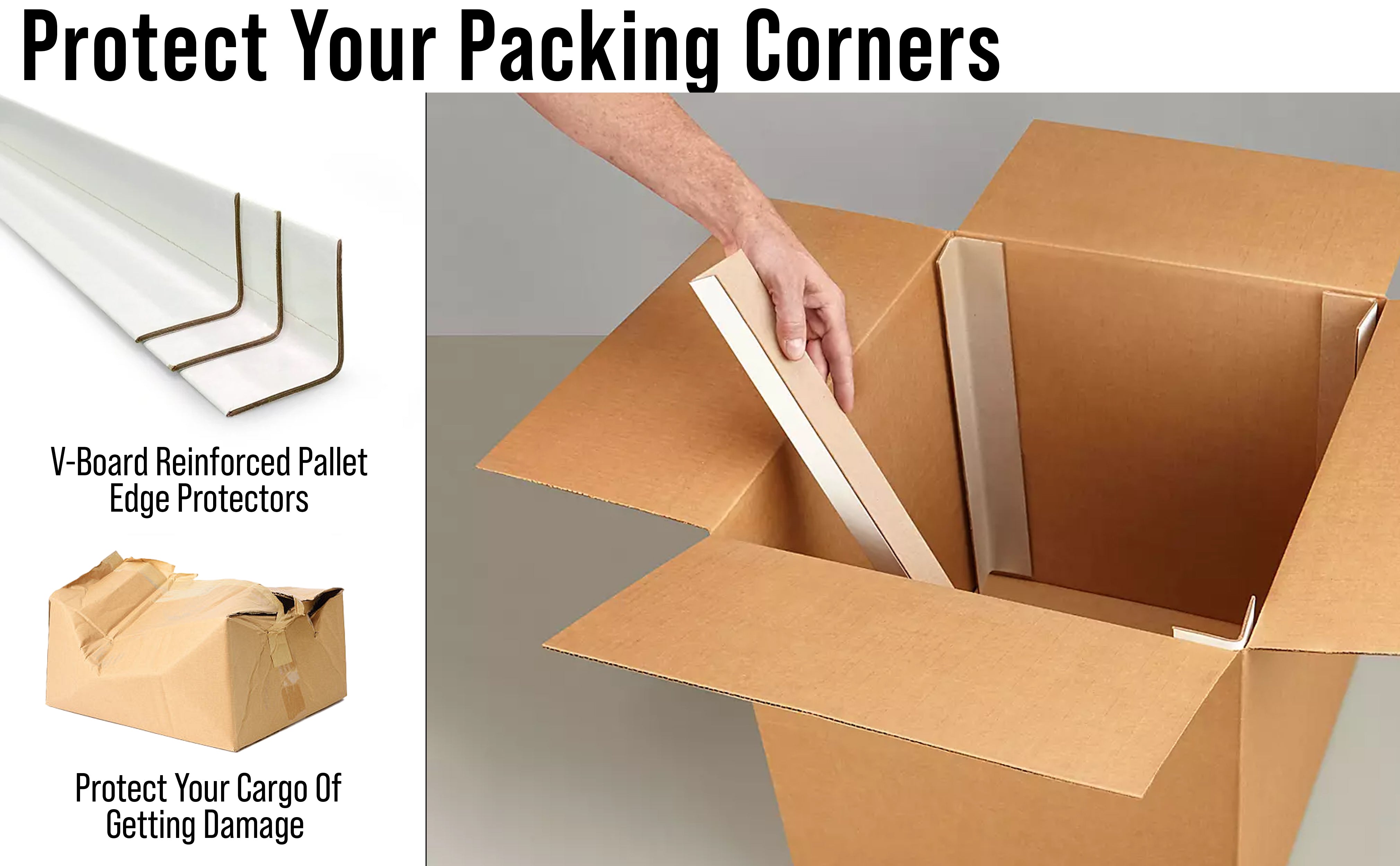 Corner Protector - Cardboard Edge Protectors - 2x2x48
