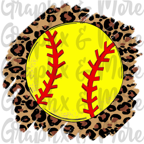 Softball Mom Png Sublimation Design Download Leopard Softball