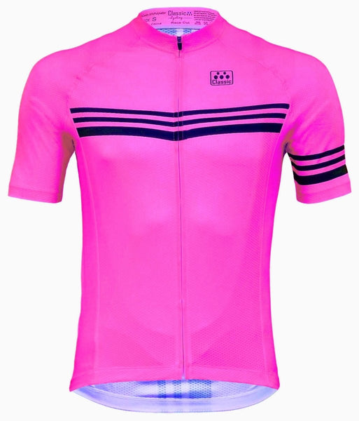mens pink cycling jersey