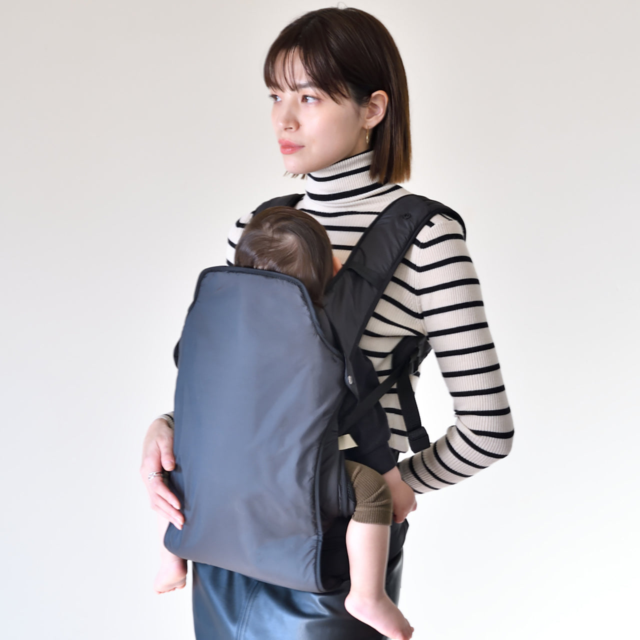 ボトムスス単品 【美品】ANDROSOPHY Baby Carrier ネイビー 抱っこ紐