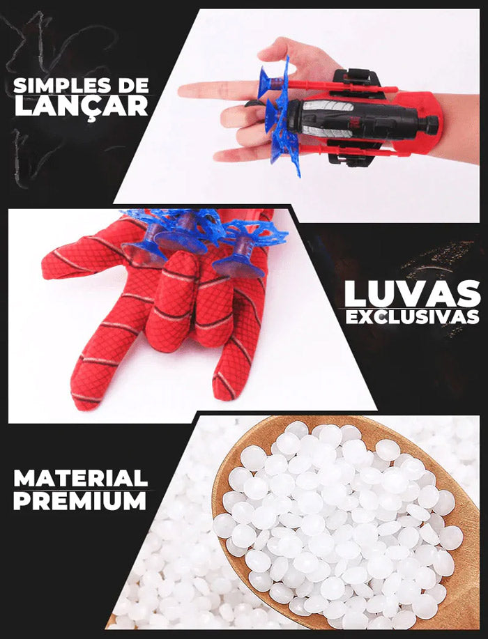 Kit lança Teia Homem Aranha