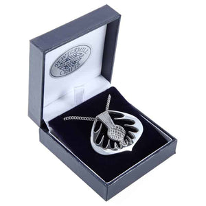 Large Thistle Pewter Pendants Made in Scotland by Pewtermill