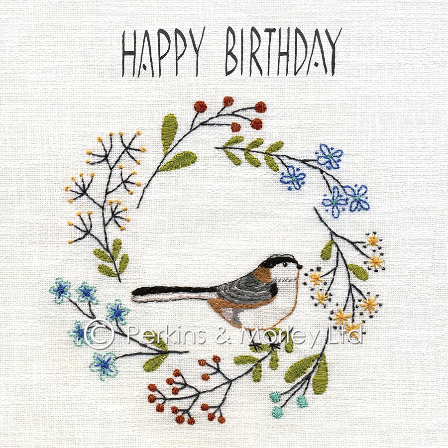 Happy Birthday Wreath Cards by Perkins & Morley