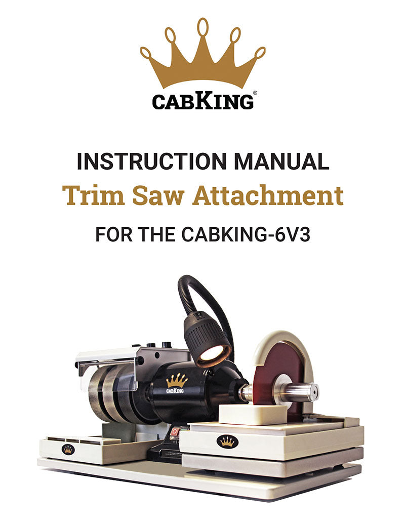 CabKing 6V3 trim saw instruction manual