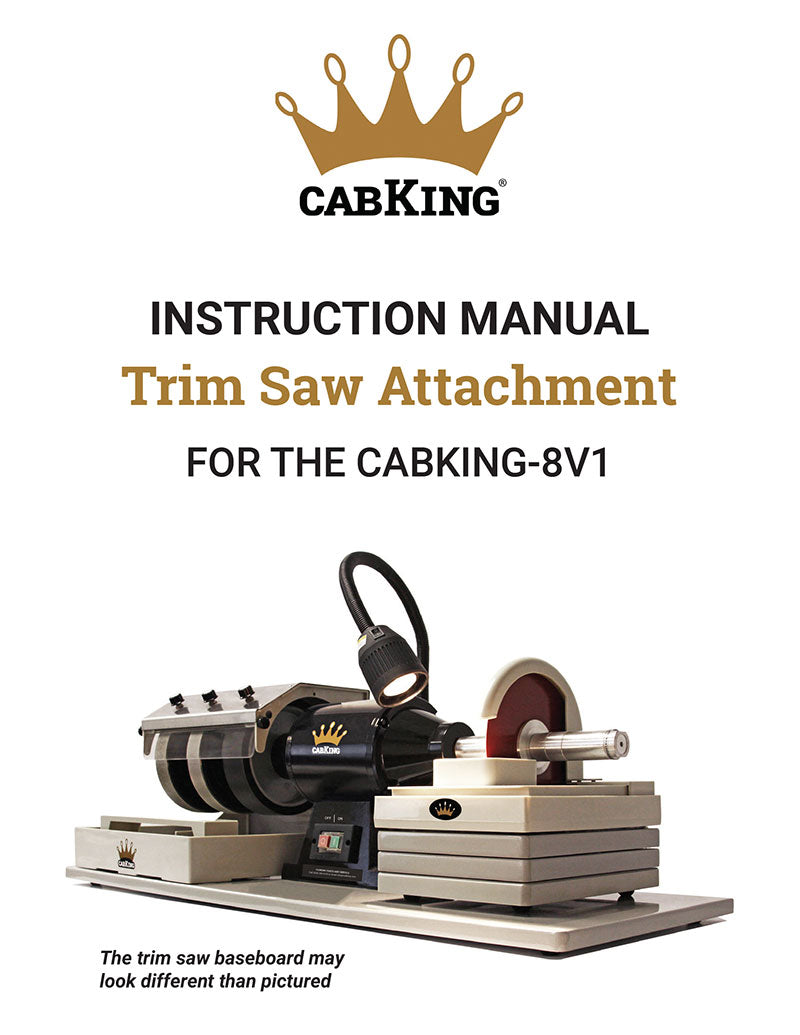 CabKing 8V1 trim saw instruction manual