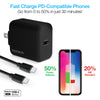 18W PD Fast Wall Charger + USB-C to USB-C Cable