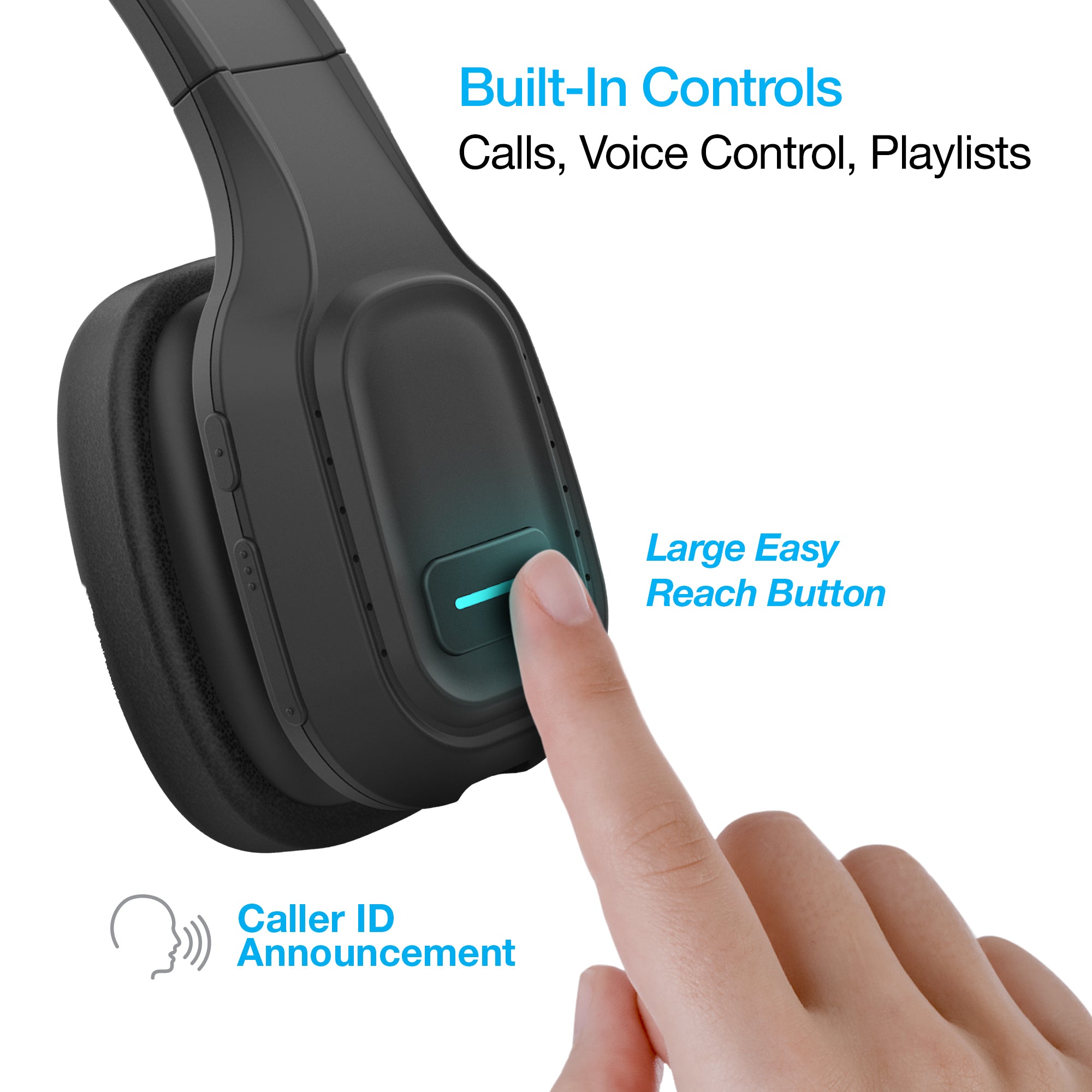Wireless Bluetooth Headset with Mic Hypercel – Naztech.com