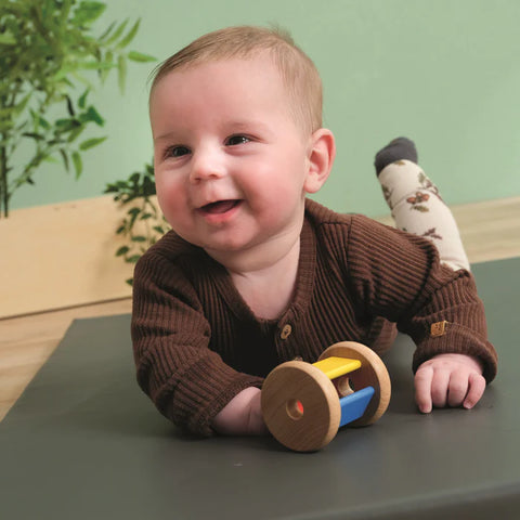 Oktatás: csörgő a henger montessori baba csörgő