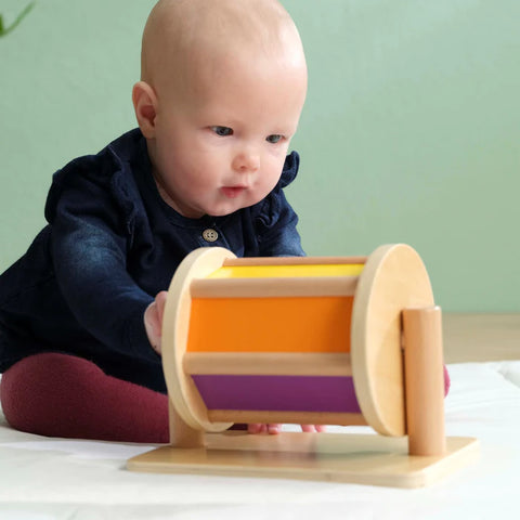 Educo: materiał dla niemowląt Spin the Drum Montessori