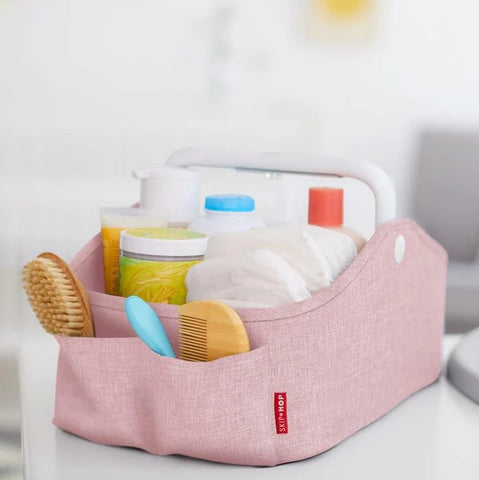 Hop Hop: Organizer mit leuchtendem Windel Caddy Pink Lampe