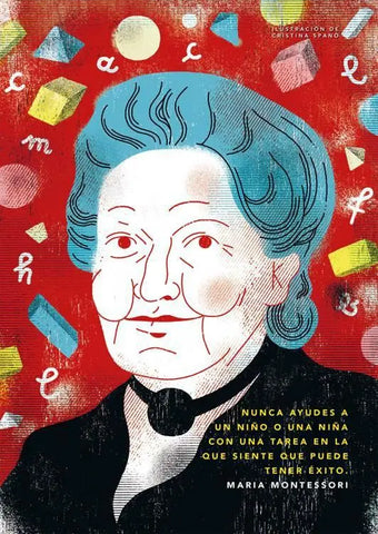 Maria Montessori - ilustrácia