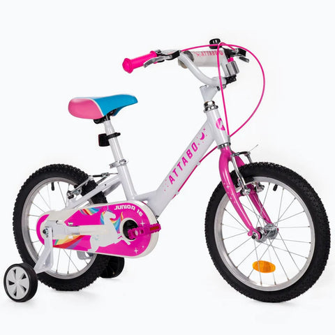 Attabo: Дитячий велосипед для молодших 16 "рожевий