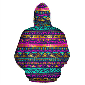 Multicolor Native Aztec Doodle Hoodie