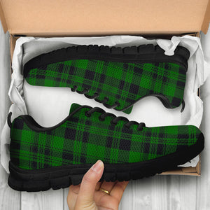 Green Plaid Tartan Sottish Sneakers