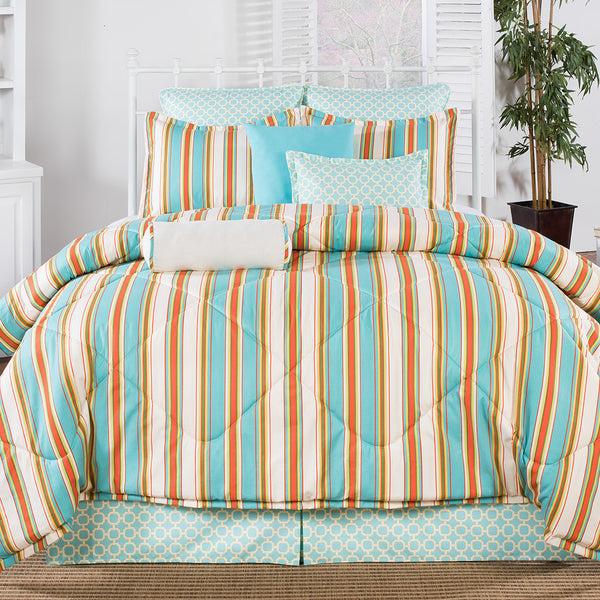 Coral and Aqua Dorm Comforters – American Made Dorm & Home
