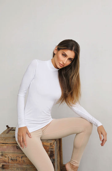 Basic Stone Crew Neck Long Sleeve Bodysuit