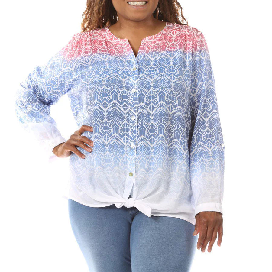 Tab Slv Bttn Frnt Shirt