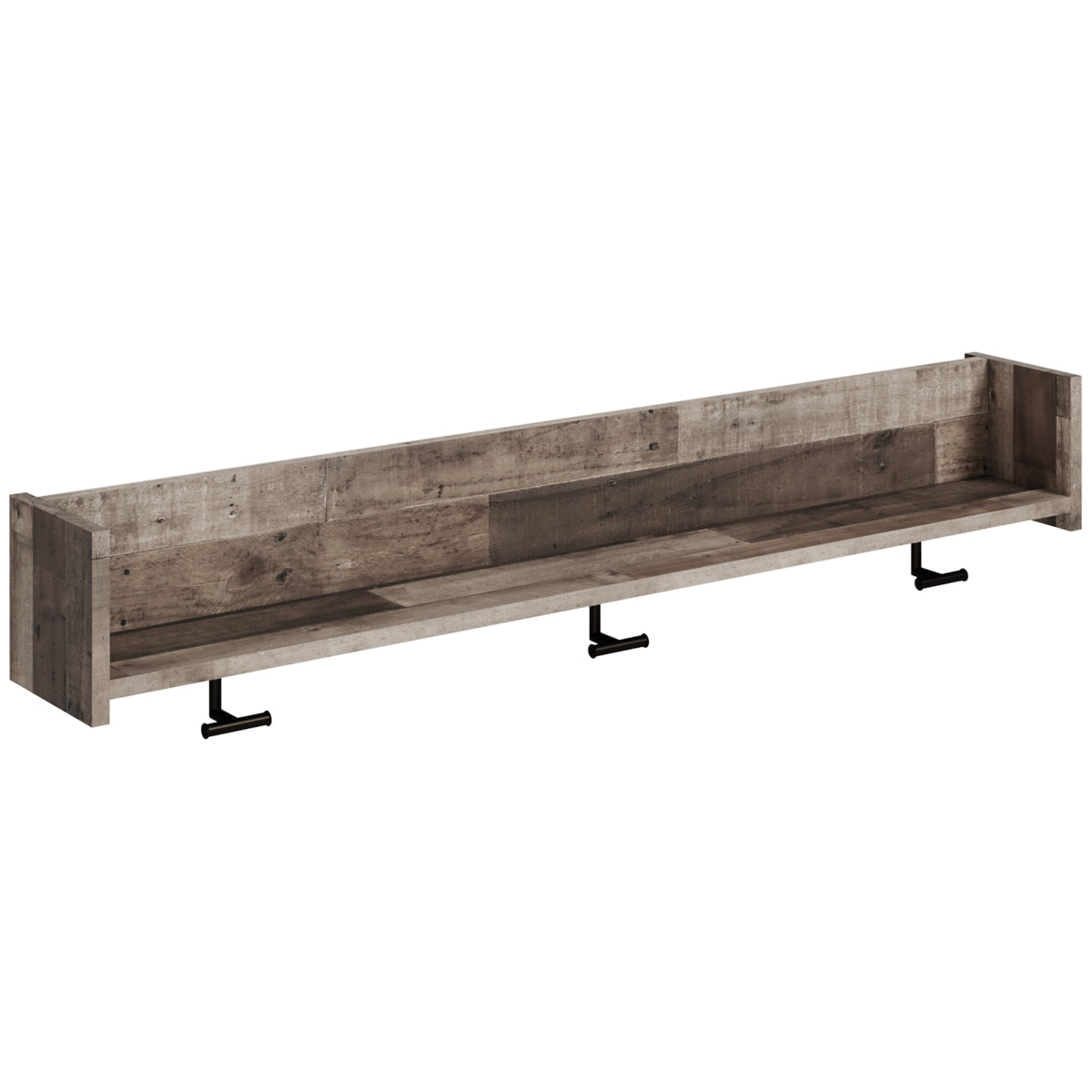 Mansi Wall Shelf W/ 4 Coat Hooks Signature Design