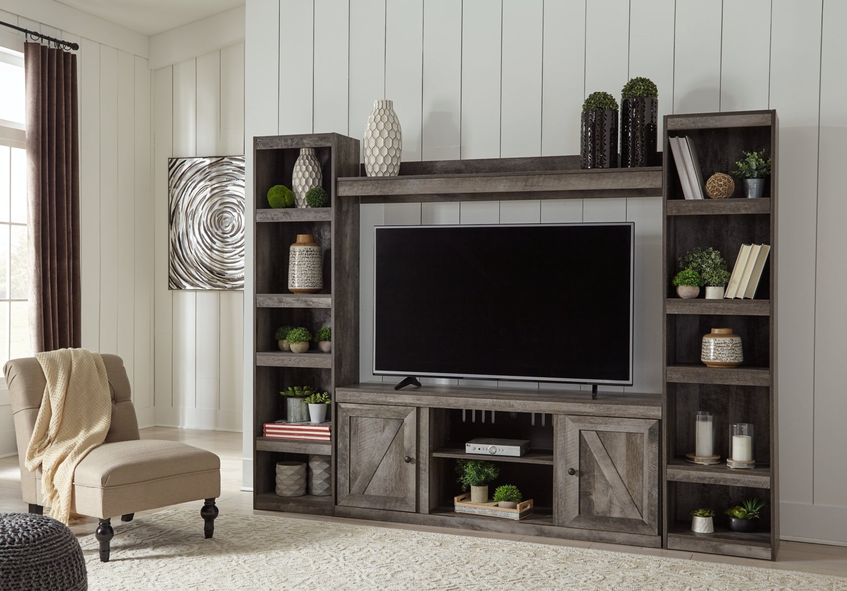 Trinell 4-Piece Entertainment Center with 63'' TV Stand