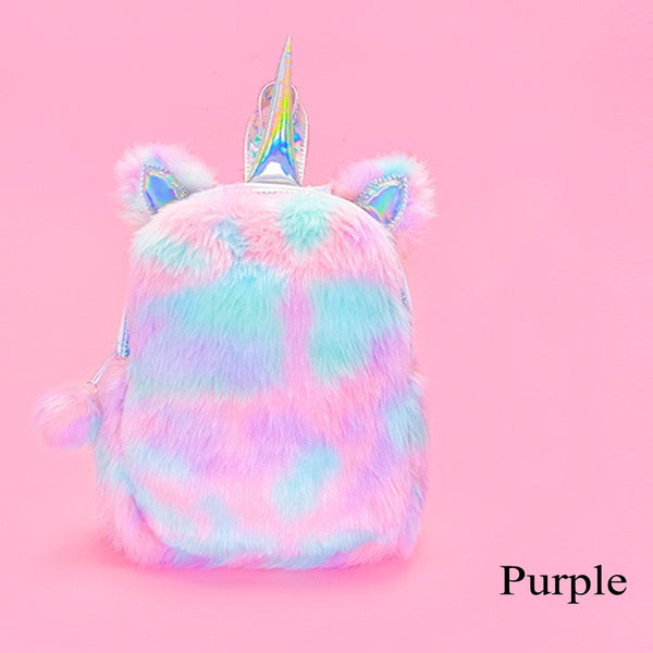 unicorn plush backpack