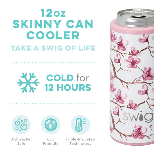 Swig Coral Me Crazy, 12 oz Skinny Can Cooler