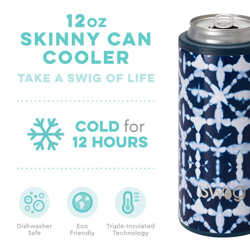 Swig Coral Me Crazy, 12 oz Skinny Can Cooler